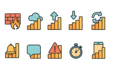 Data and Analytics Icon Set