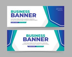 Modern business banner template design
