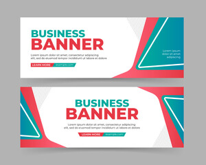 Modern business banner template design