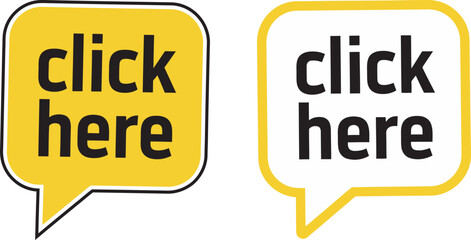 Call to action click here icon design element vector illustration