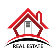 Modern Housing Emblem Logo Design Vector