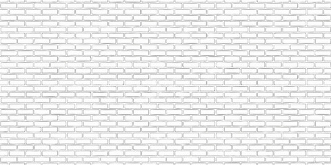 Obraz premium Simple white brick wall texture background with clean lines and repeating pattern