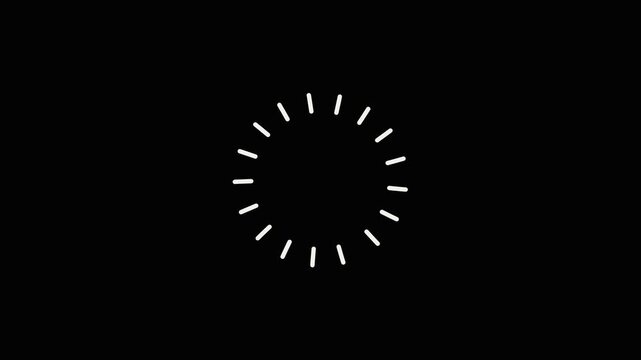 Circle fireworks line blast animation, shiny circle burst and firework explosion animation loop 4k video