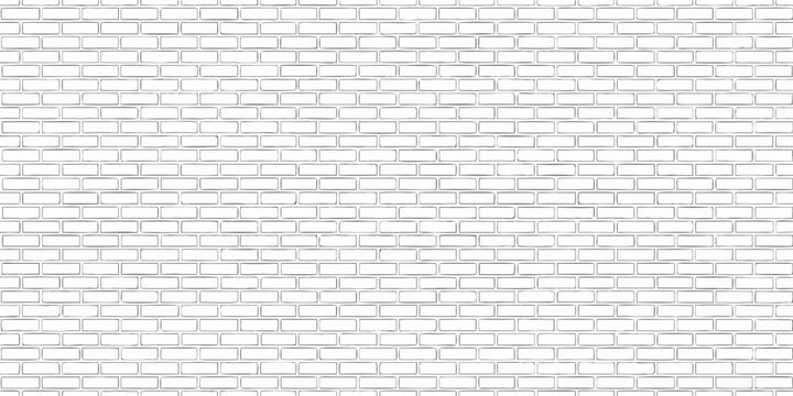 Simple white brick wall texture background with clean lines and repeating pattern