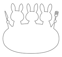 ウサギの食卓フレーム