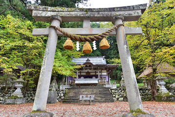 Shirakawa Hachiman Shrine and Cedar Trees is a small shrine in the deepest part of the Shirakawa-go
