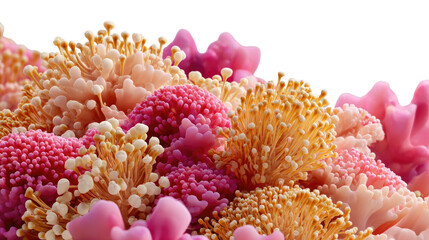 Floral Delight: A close-up view unveils a vibrant assortment of colorful floral, displaying nature's artistic flair.