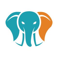 elephant head vector illustration