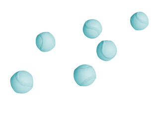 흩어진 단색 파스텔 블루 야구공 Scattered Monochromatic Pastel Blue Baseball Ball