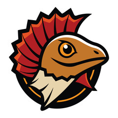 Exotic Lizard Logo Design on White Background