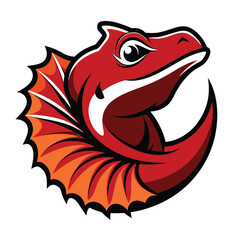 Exotic Lizard Logo Design on White Background