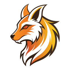 Tribal Wolf Head Design for Logo and Tattoo Art