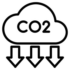 Emmision icon in vector illustration