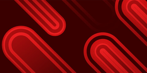 Red abstract background. Dynamic shapes composition. Eps 10