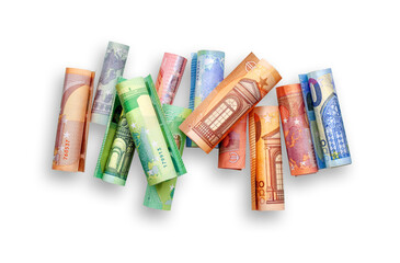 verschiedene Eurogeldscheine