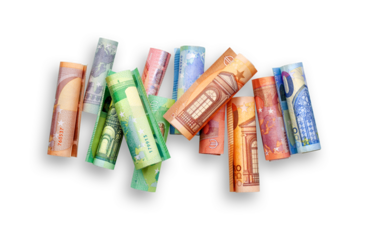 verschiedene Eurogeldscheine