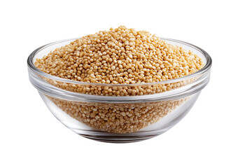 Bowl of Quinoa isolated on a transparent background