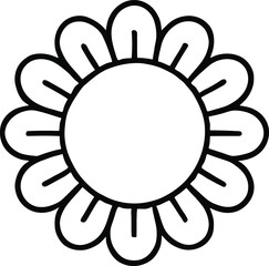 Abstract floral line motif symbolizing natural beauty and balance in clean minimalist form