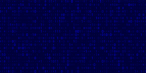 Biner Number Gradient Blue Pattern Vector eps 10