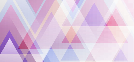 Soft purple geometric background with transparent triangle layers creating a dreamy abstract design