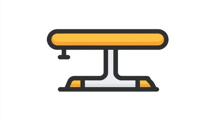 Adjustable Bench Icon Representing Exercise and Fitness Activities