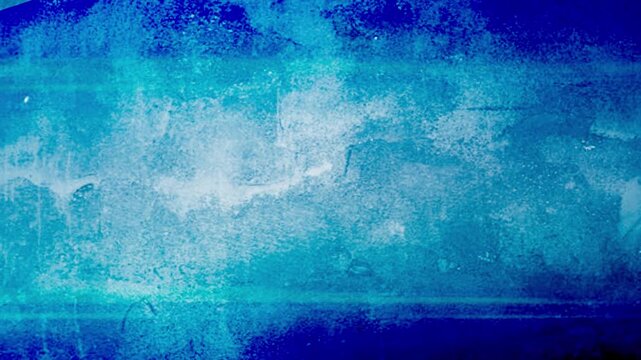 Textured Abstract Animation Loop of Bright Blue Grunge Background in Stop Motion Style. Edgy design projects, animated overlays, retro artistic visuals