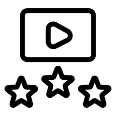 video rating icon
