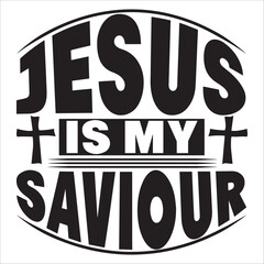 Jesus Is My Saviour Cross Symbol Icon