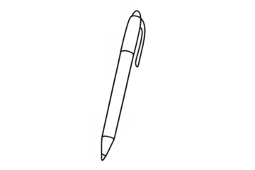 Pen writing tool drawing doodle icon transparent background