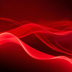 Red Abstract Wavy Background Texture