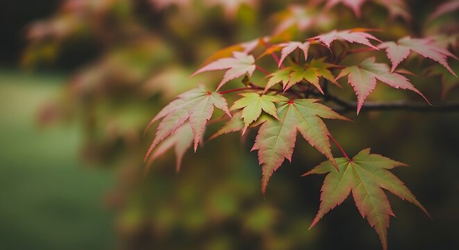 red maple leaves