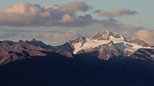 Sunset above the Palla Bianca massif