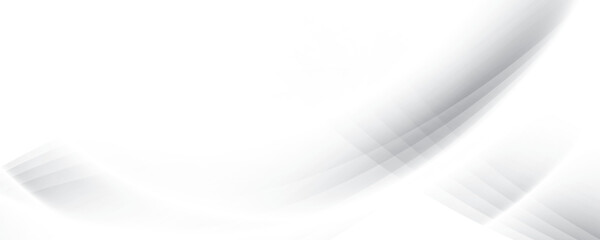 Abstract white and gray color, modern design stripes background with curve lines. Vector illustration.