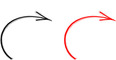 Black and White arrows icons with vector illustration.