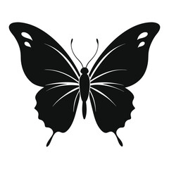 Elegant Butterfly Silhouette Illustration Decorative Design