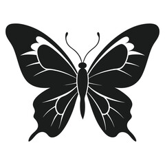 Elegant Butterfly Silhouette Illustration Decorative Design