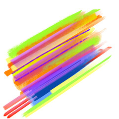 Abstract scratch full color brush element