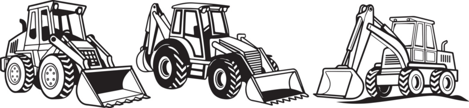 Antique skeleton keys on white background next to a red toy tractor