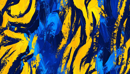 黄色と青のゼブラ柄イラスト背景