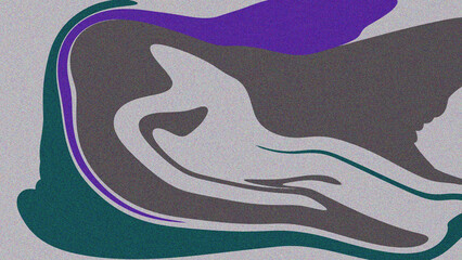 Obraz premium Illustration of colorful abstract digital art with swirling shapes and grainy texture