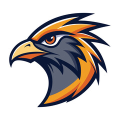 Obraz premium Modern Abstract Eagle or Falcon Head Symbol