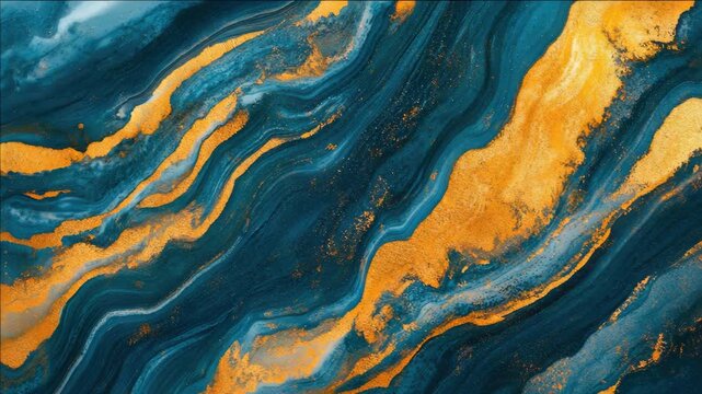 Oceanic Abstract Swirl Art