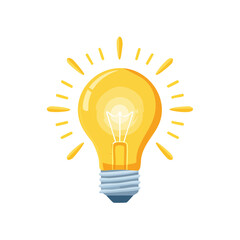 glowing light bulb vector illustrations representing ideas, innovation, and creativity. Perfect for concept design, technology, business presentations, startup visuals, and educational projects.