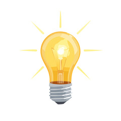 glowing light bulb vector illustrations representing ideas, innovation, and creativity. Perfect for concept design, technology, business presentations, startup visuals, and educational projects.