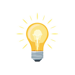 glowing light bulb vector illustrations representing ideas, innovation, and creativity. Perfect for concept design, technology, business presentations, startup visuals, and educational projects.