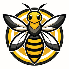 Modern Bee Icon for Branding – EPS Vector Download
