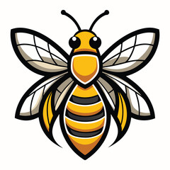 Modern Bee Icon for Branding – EPS Vector Download