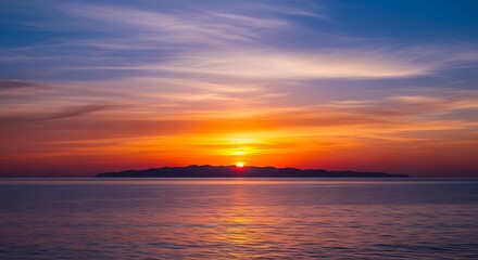 Obraz premium sunset over the sea