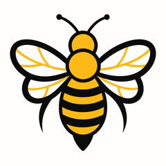Modern Bee Icon for Branding – EPS Vector Download