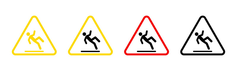 Caution wet floor signs set